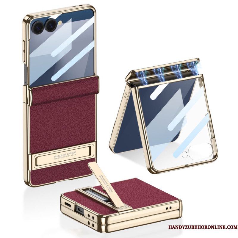 Hoesje Samsung Galaxy Z Flip 7 Kunstleer En Gkk-ondersteuning