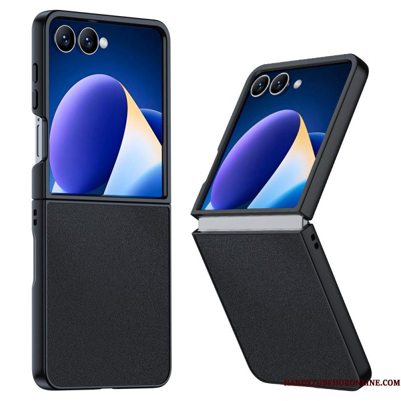 Hoesje Samsung Galaxy Z Flip 7 Lederlook Bescherming Hoesje