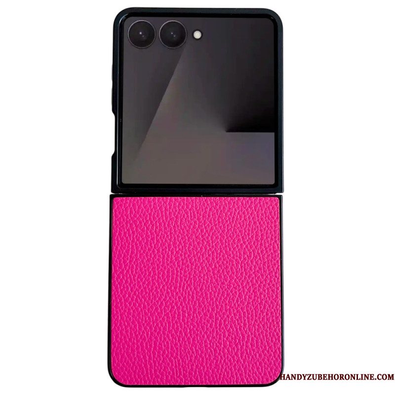 Hoesje Samsung Galaxy Z Flip 7 Leerlook Bescherming Hoesje