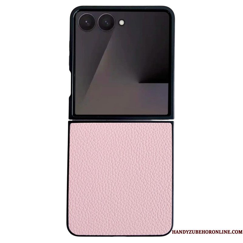 Hoesje Samsung Galaxy Z Flip 7 Leerlook Bescherming Hoesje