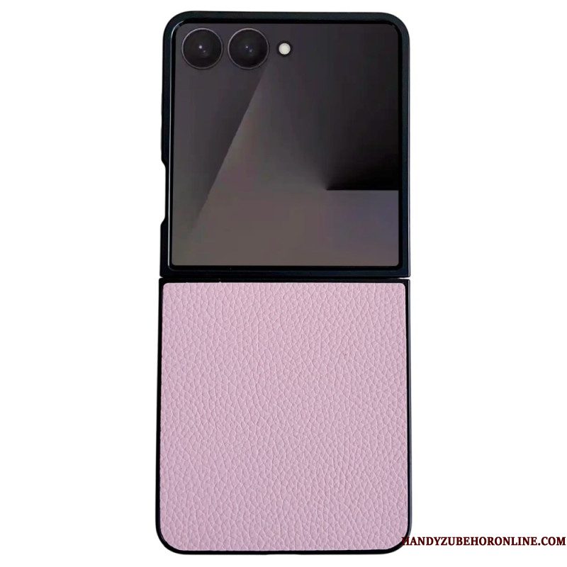 Hoesje Samsung Galaxy Z Flip 7 Leerlook Bescherming Hoesje