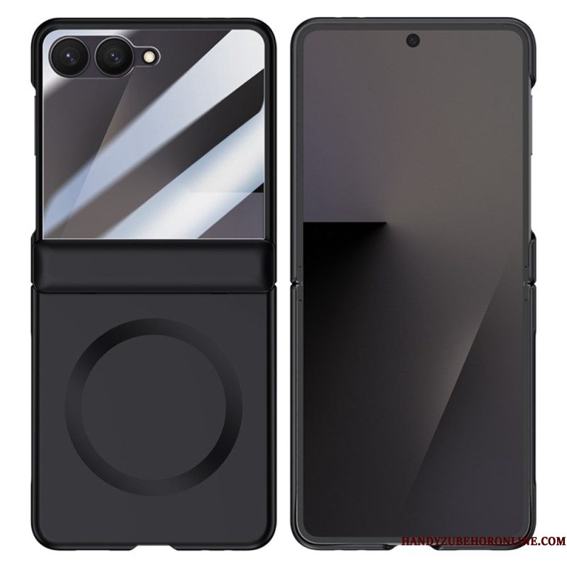Hoesje Samsung Galaxy Z Flip 7 Magnetisch Met Metaaleffect Bescherming Hoesje