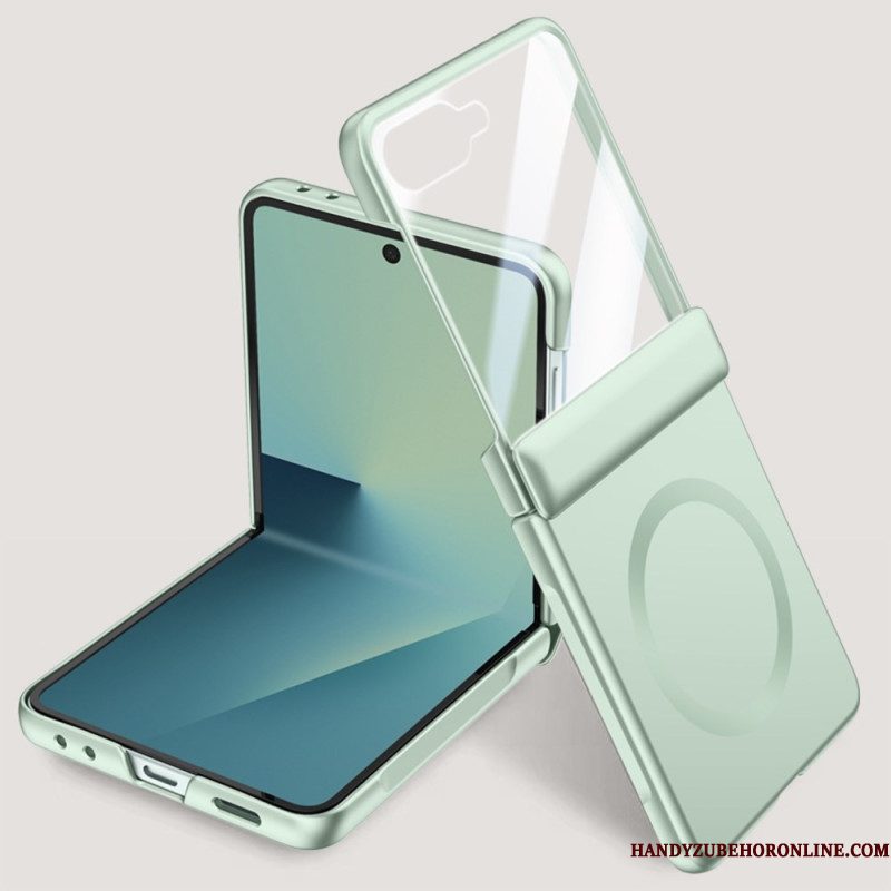 Hoesje Samsung Galaxy Z Flip 7 Magnetisch Met Metaaleffect Bescherming Hoesje