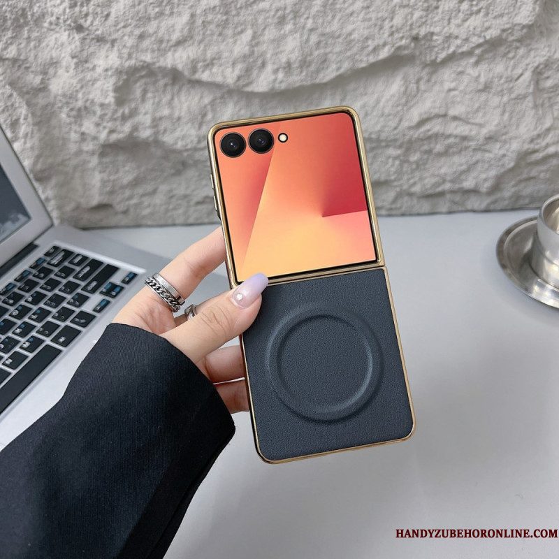 Hoesje Samsung Galaxy Z Flip 7 Magnetisch Nappa-oppervlak