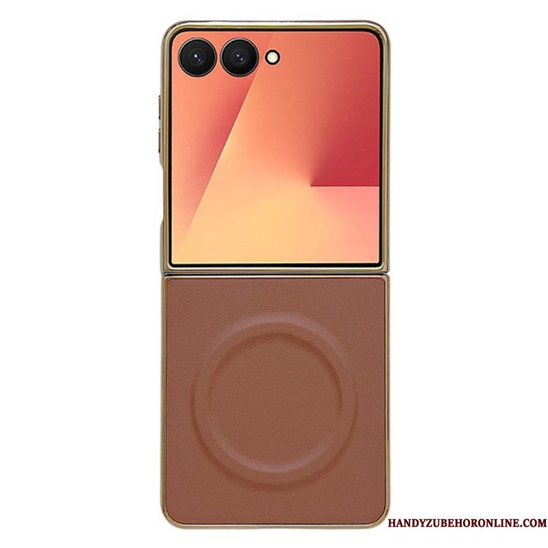 Hoesje Samsung Galaxy Z Flip 7 Magnetisch Nappa-oppervlak