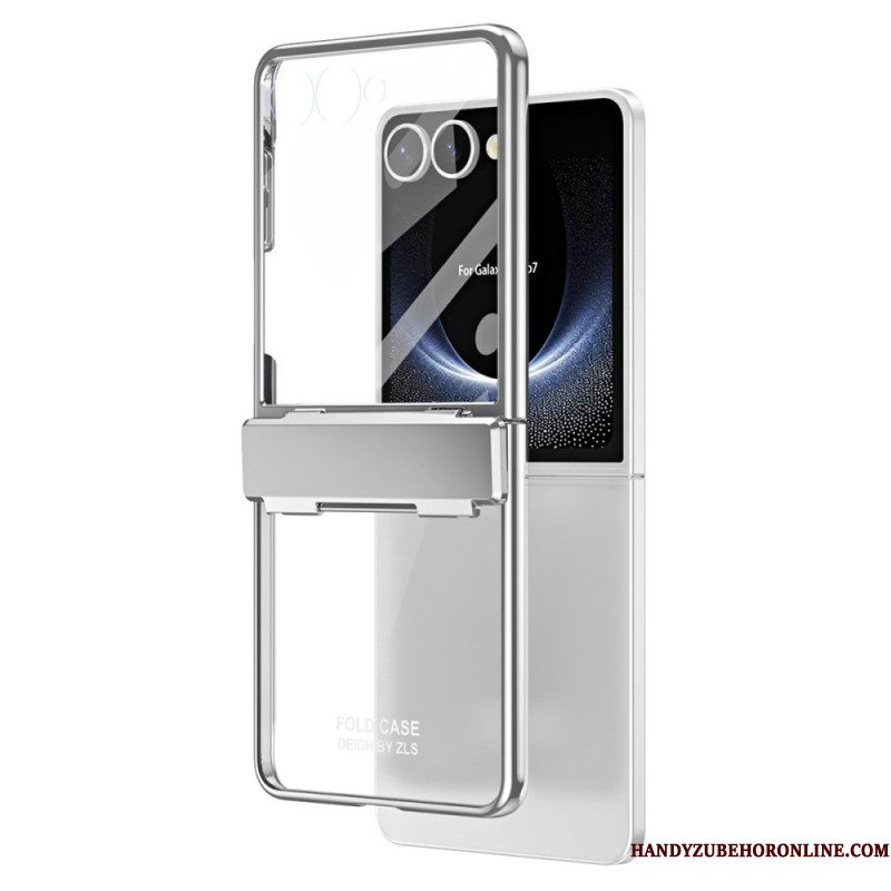 Hoesje Samsung Galaxy Z Flip 7 Metalen Rand Met Schermbeschermer Bescherming Hoesje