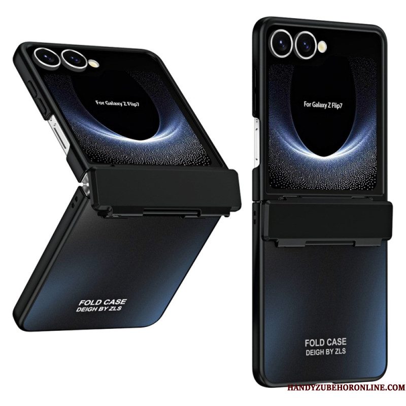 Hoesje Samsung Galaxy Z Flip 7 Metallic Effect Met Scharnier