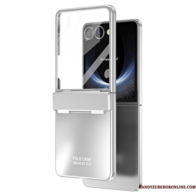 Hoesje Samsung Galaxy Z Flip 7 Metallic Effect Met Schermbeschermer