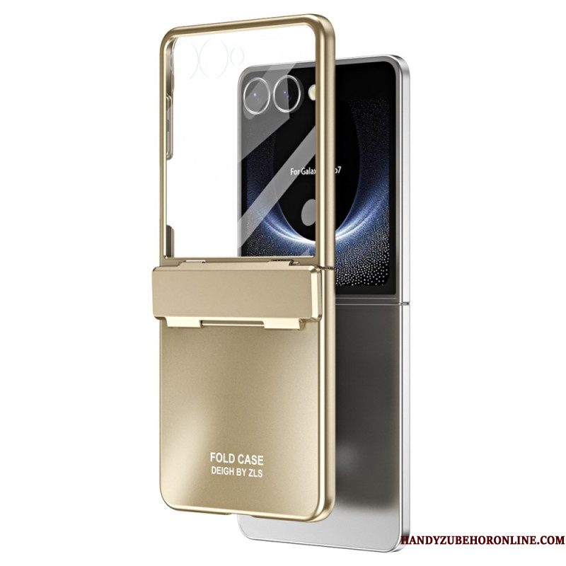 Hoesje Samsung Galaxy Z Flip 7 Metallic Effect Met Schermbeschermer