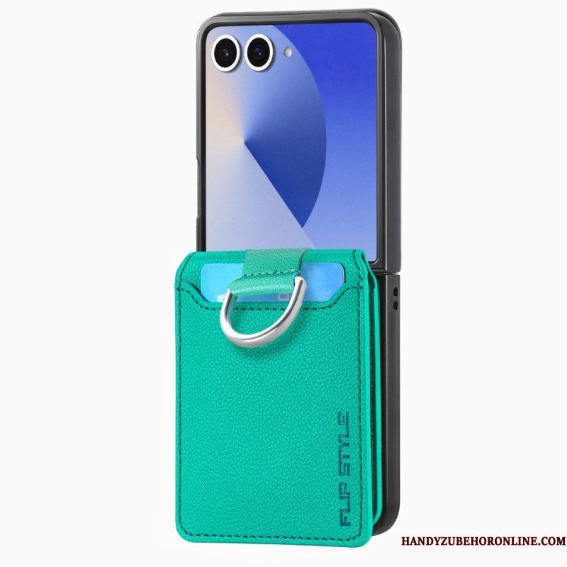 Hoesje Samsung Galaxy Z Flip 7 Premium Kaarthouder En Houder