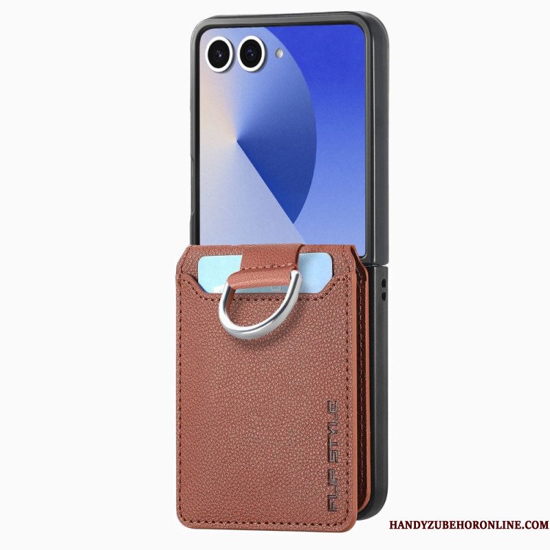 Hoesje Samsung Galaxy Z Flip 7 Premium Kaarthouder En Houder