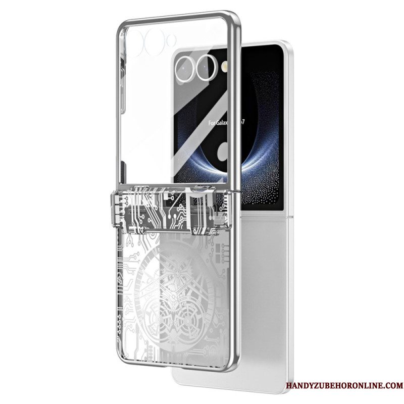 Hoesje Samsung Galaxy Z Flip 7 Premium Met Schermbeschermer Aan De Achterkant