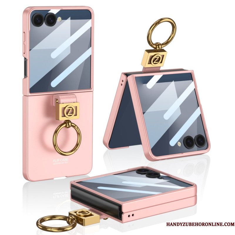 Hoesje Samsung Galaxy Z Flip 7 Ringhouder En Schermbeschermer Gkk