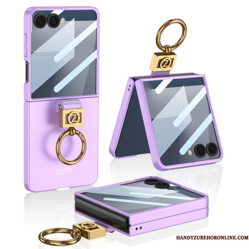 Hoesje Samsung Galaxy Z Flip 7 Ringhouder En Schermbeschermer Gkk