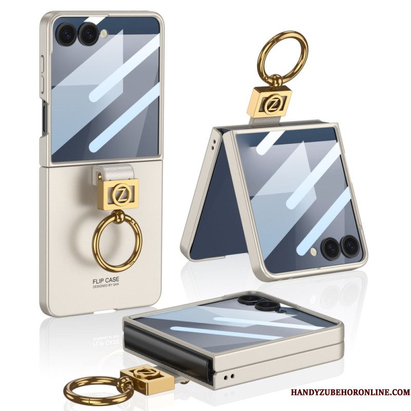 Hoesje Samsung Galaxy Z Flip 7 Ringhouder En Schermbeschermer Gkk