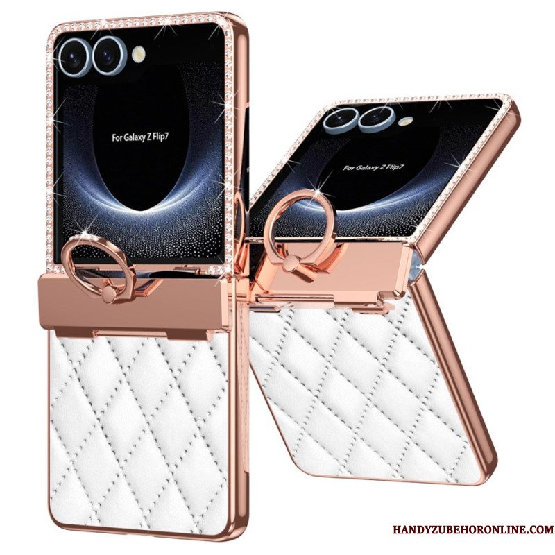 Hoesje Samsung Galaxy Z Flip 7 Ringhouder En Strassversiering