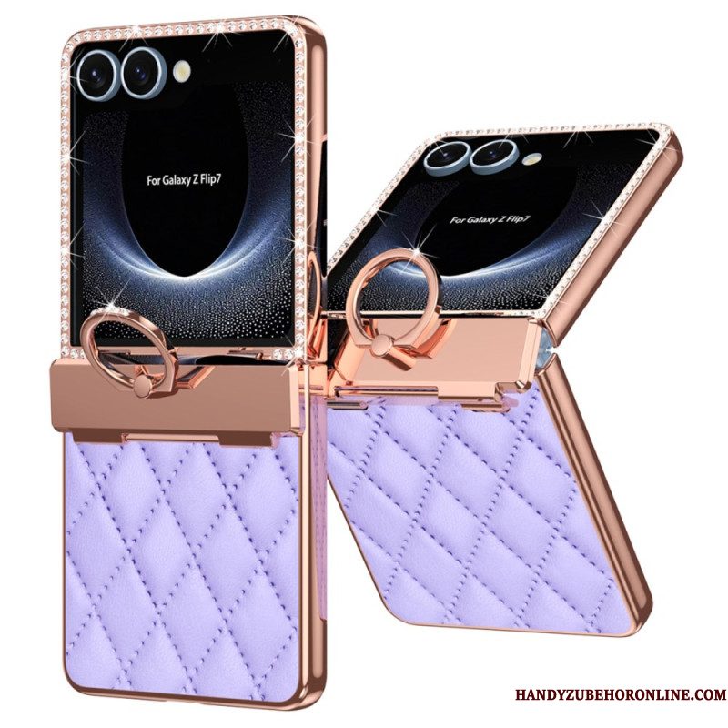 Hoesje Samsung Galaxy Z Flip 7 Ringhouder En Strassversiering