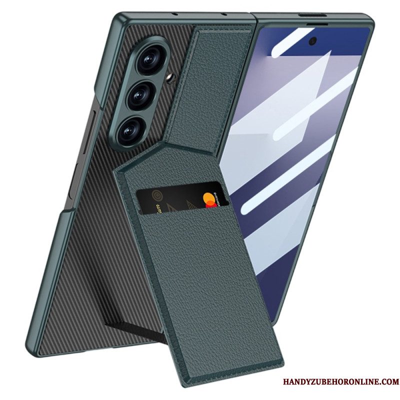 Hoesje Samsung Galaxy Z Fold 7 Geïntegreerde Kaarthouder Bescherming Hoesje