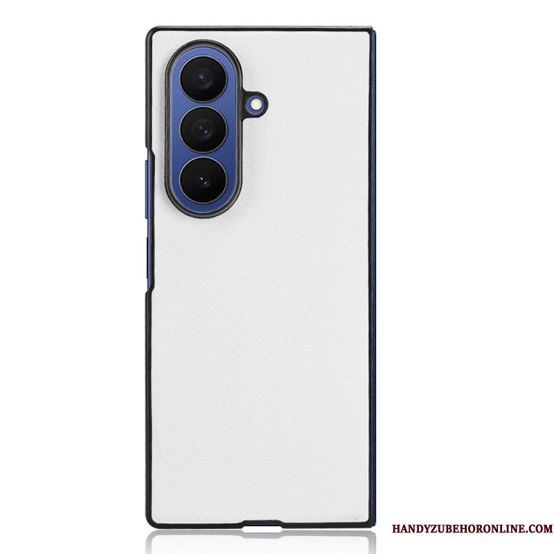 Hoesje Samsung Galaxy Z Fold 7 Klassieke Lederlook Bescherming Hoesje