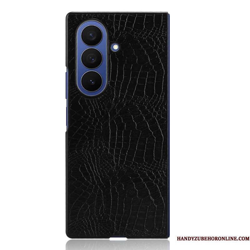 Hoesje Samsung Galaxy Z Fold 7 Krokodillenleerlook Bescherming Hoesje