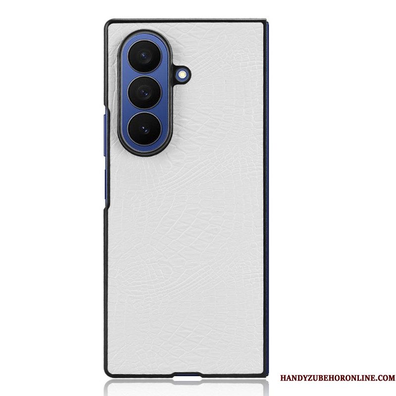 Hoesje Samsung Galaxy Z Fold 7 Krokodillenleerlook Bescherming Hoesje