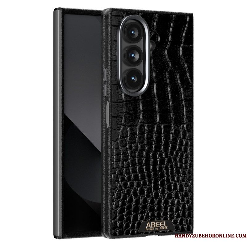 Hoesje Samsung Galaxy Z Fold 7 Magsafe-compatibel Abeel In Krokodillenstijl