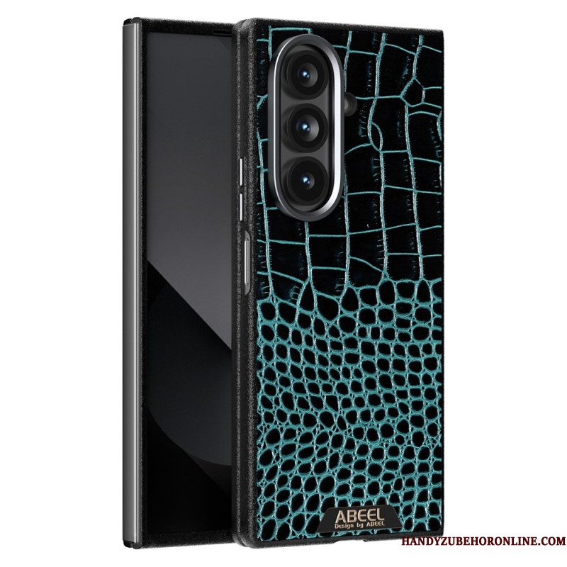 Hoesje Samsung Galaxy Z Fold 7 Magsafe-compatibel Abeel In Krokodillenstijl