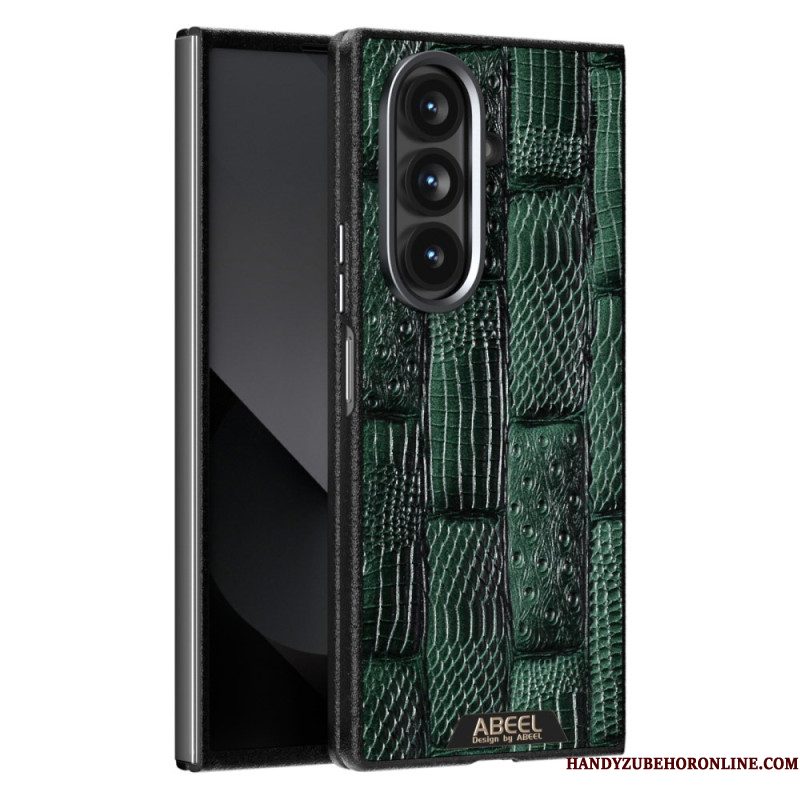 Hoesje Samsung Galaxy Z Fold 7 Magsafe-compatibel Abeel Met Reliëf Bescherming Hoesje