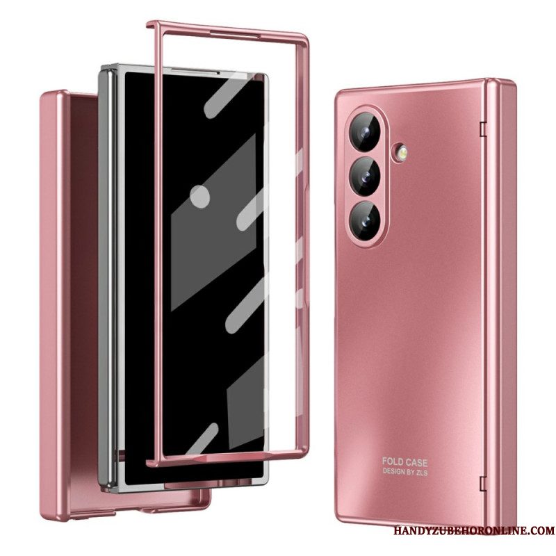 Hoesje Samsung Galaxy Z Fold 7 Metallic Effect Met Schermbeschermer