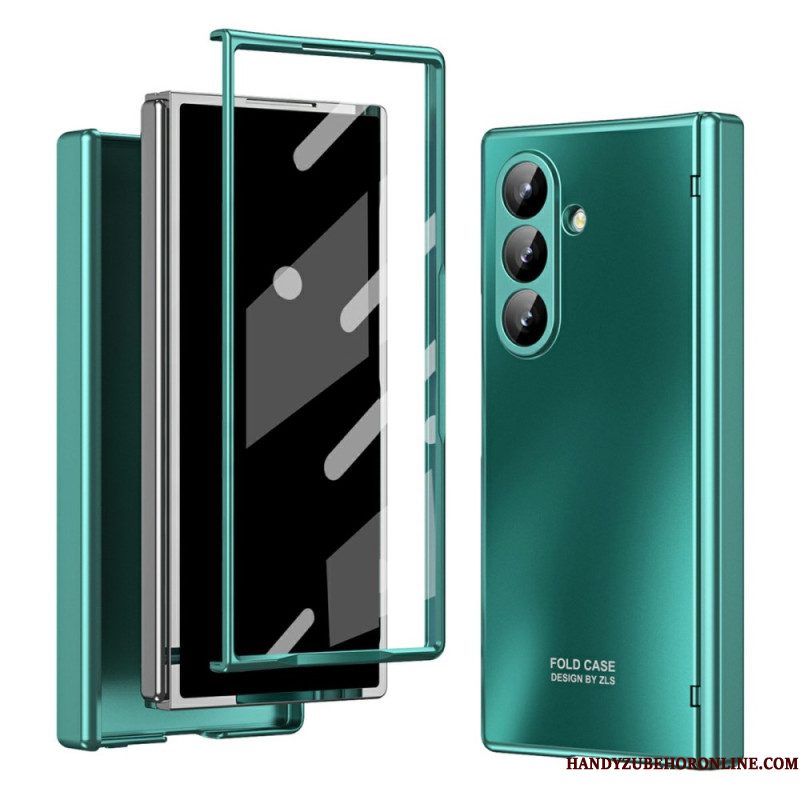 Hoesje Samsung Galaxy Z Fold 7 Metallic Effect Met Schermbeschermer