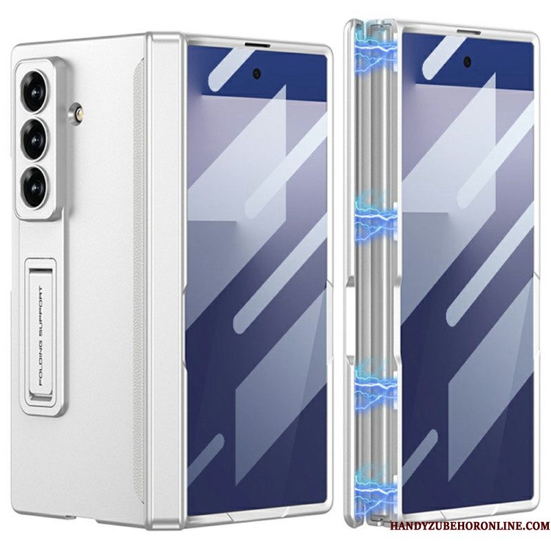 Hoesje Samsung Galaxy Z Fold 7 Schermbeschermer En Magnetische Standaard Bescherming Hoesje