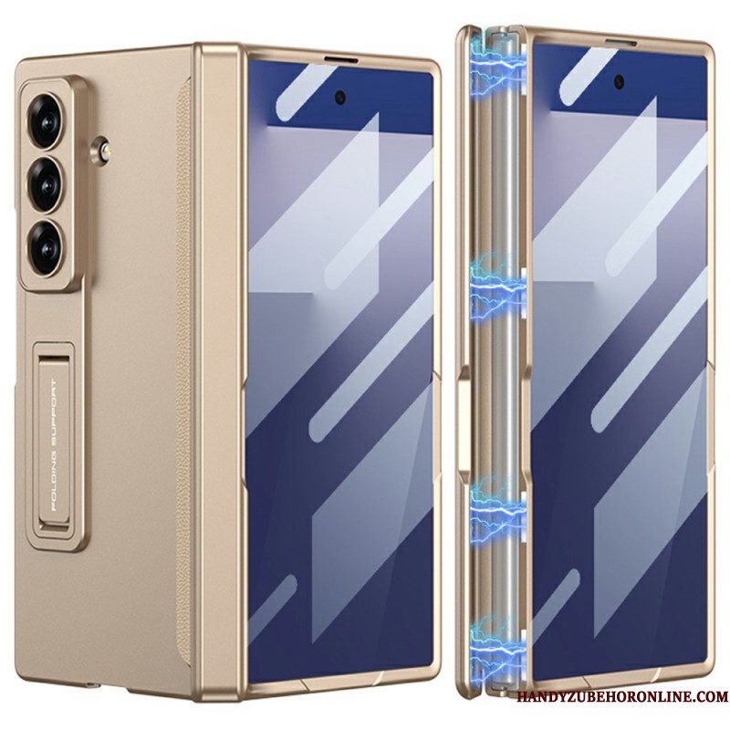 Hoesje Samsung Galaxy Z Fold 7 Schermbeschermer En Magnetische Standaard Bescherming Hoesje