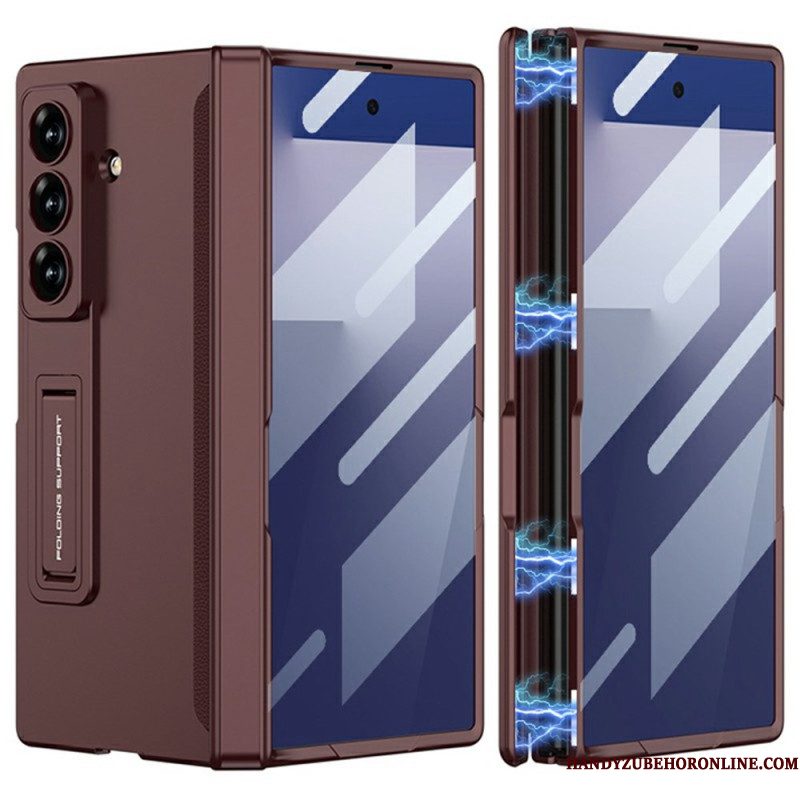 Hoesje Samsung Galaxy Z Fold 7 Schermbeschermer En Magnetische Standaard Bescherming Hoesje