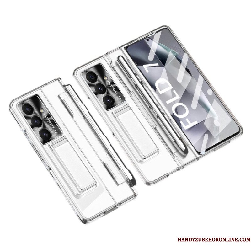Hoesje Samsung Galaxy Z Fold 7 Standaard En Schermbeschermer Bescherming Hoesje