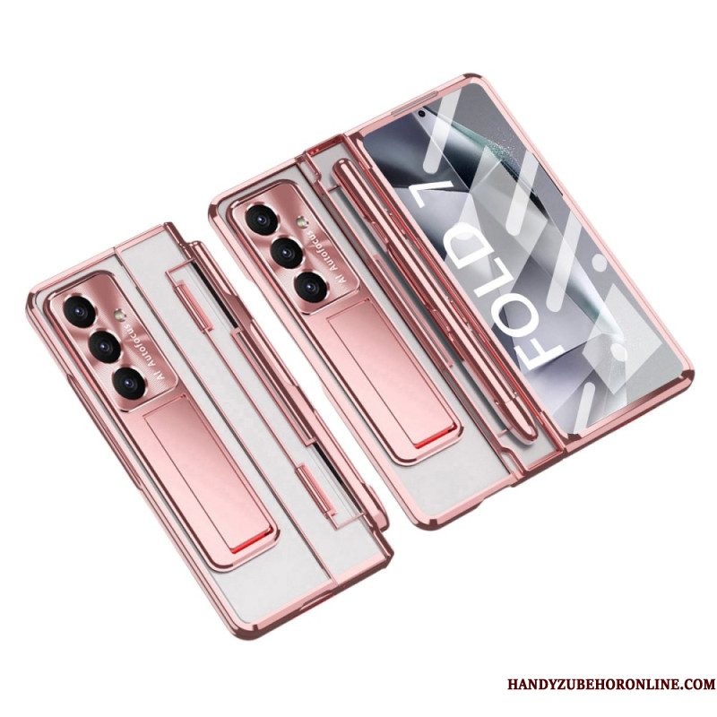 Hoesje Samsung Galaxy Z Fold 7 Standaard En Schermbeschermer Bescherming Hoesje