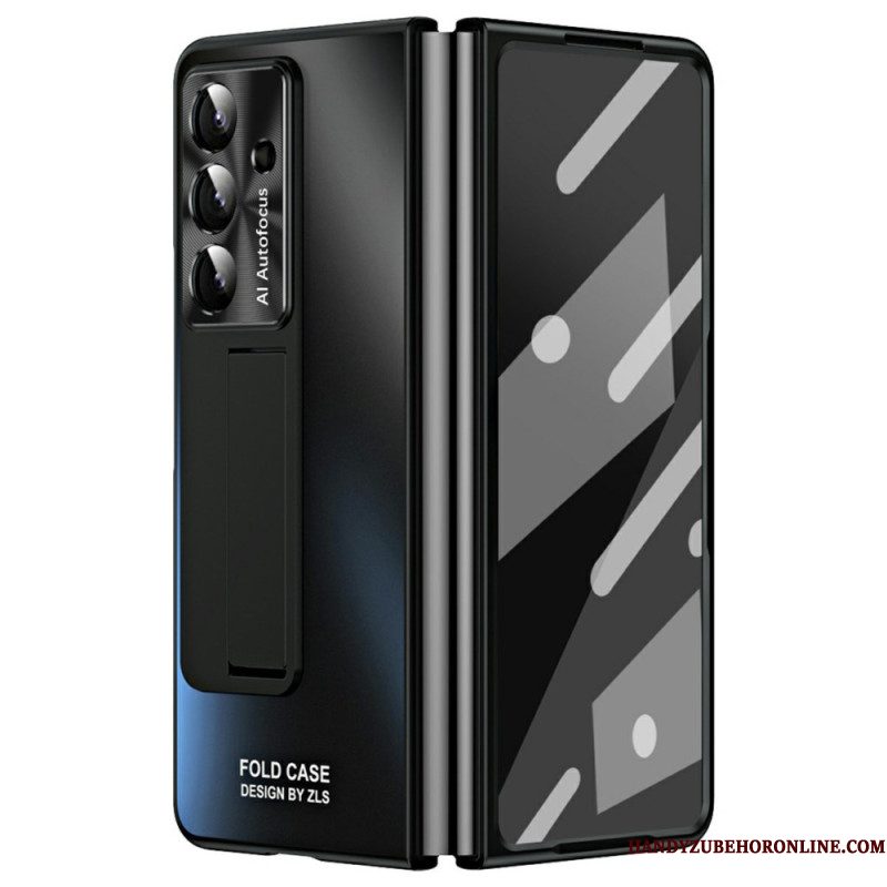 Hoesje Samsung Galaxy Z Fold 7 Standaard Met Matte Afwerking En Schermbeschermer