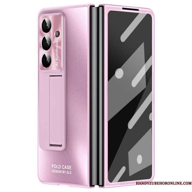 Hoesje Samsung Galaxy Z Fold 7 Standaard Met Matte Afwerking En Schermbeschermer