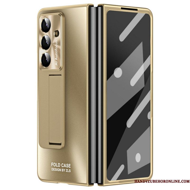 Hoesje Samsung Galaxy Z Fold 7 Standaard Met Matte Afwerking En Schermbeschermer