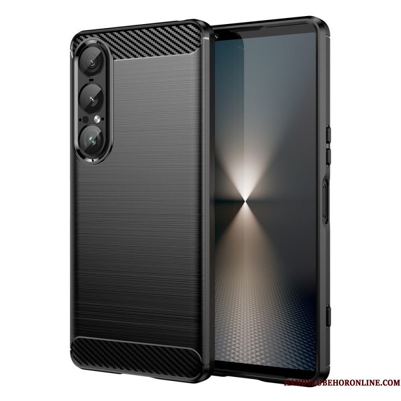 Hoesje Sony Xperia 1 Vii Geborsteld Koolstofvezel