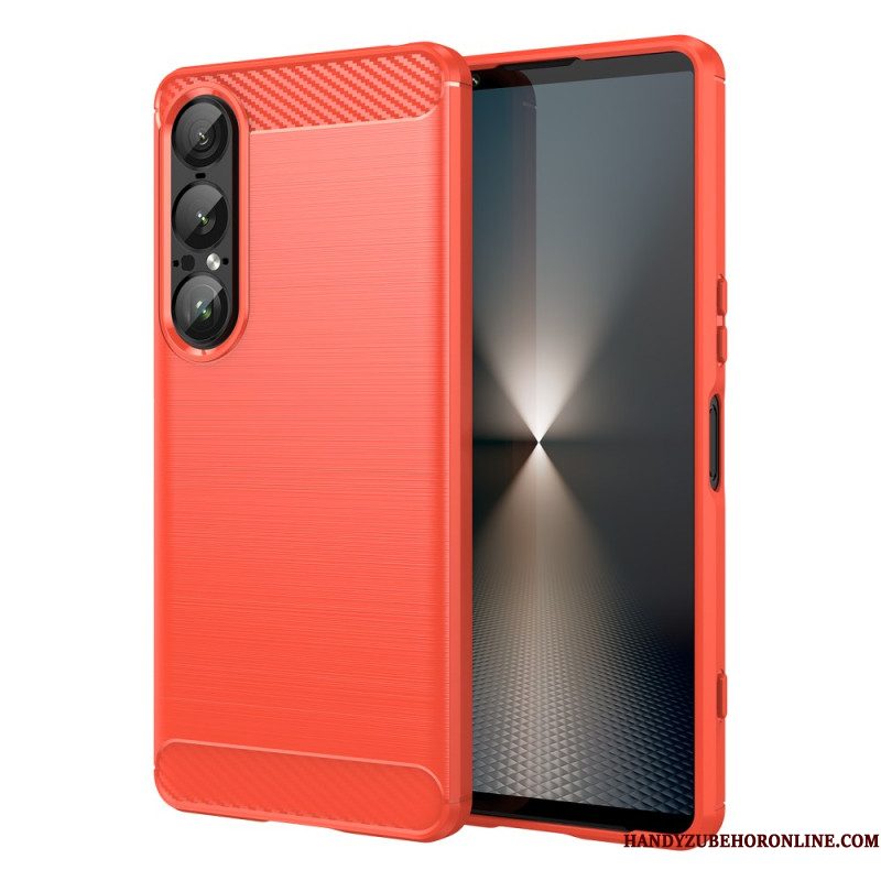 Hoesje Sony Xperia 1 Vii Geborsteld Koolstofvezel