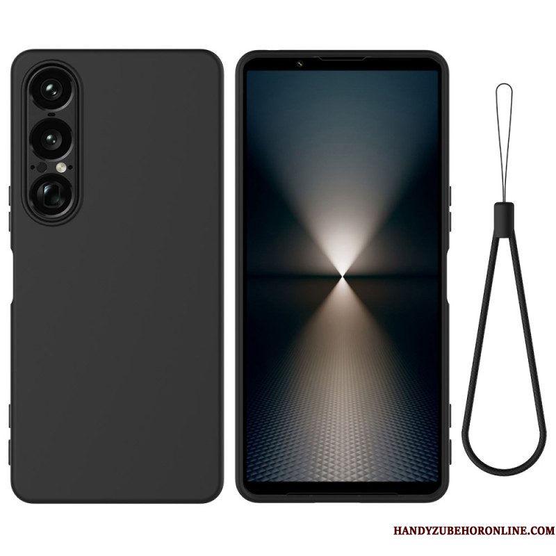 Hoesje Sony Xperia 1 Vii Siliconen Met Koord