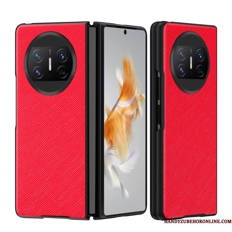 Hoesje Voor Huawei Mate X3 Geweven Textuur
