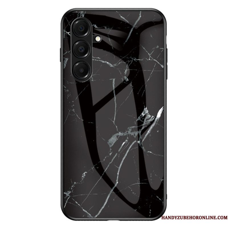 Hoesje Voor Samsung Galaxy A17 4g / 5g Gehard Glas Marmer