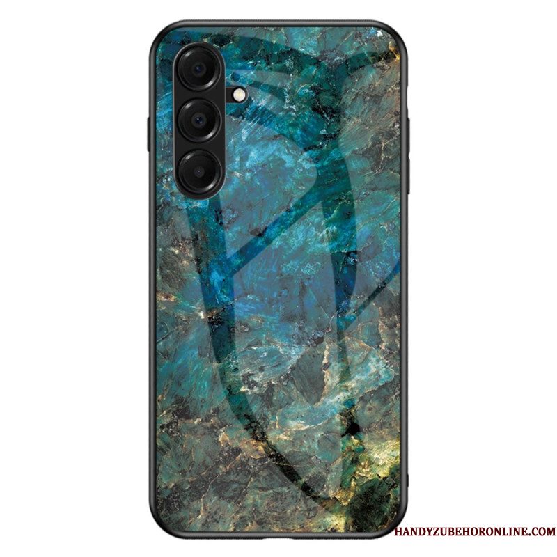 Hoesje Voor Samsung Galaxy A17 4g / 5g Gehard Glas Marmer