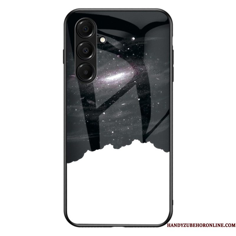 Hoesje Voor Samsung Galaxy A17 4g / 5g Hemelsblauw Gehard Glas
