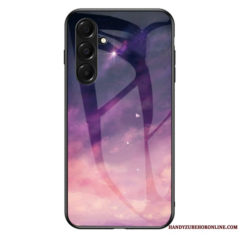 Hoesje Voor Samsung Galaxy A17 4g / 5g Hemelsblauw Gehard Glas