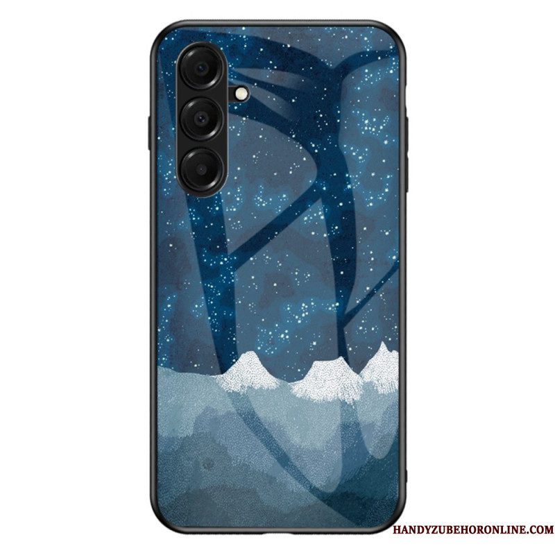 Hoesje Voor Samsung Galaxy A17 4g / 5g Hemelsblauw Gehard Glas