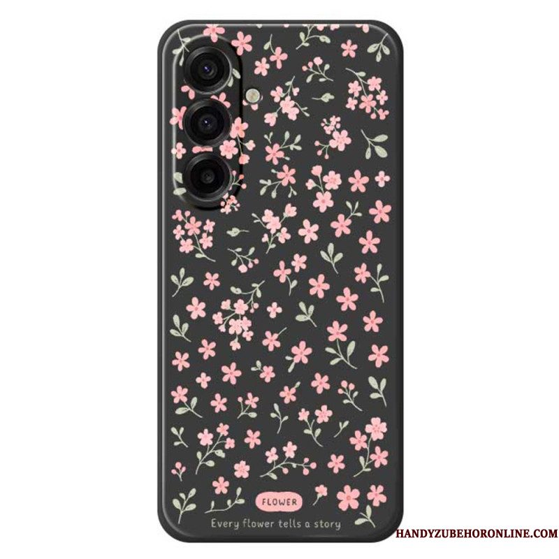 Hoesje Voor Samsung Galaxy A17 4g / 5g Roze Bloemen
