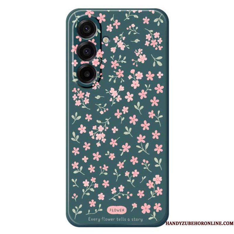 Hoesje Voor Samsung Galaxy A17 4g / 5g Roze Bloemen