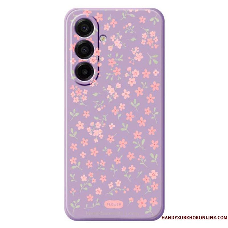 Hoesje Voor Samsung Galaxy A17 4g / 5g Roze Bloemen